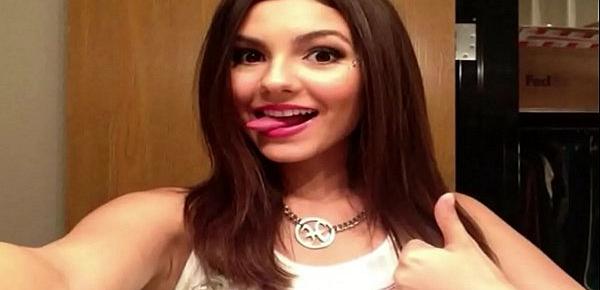  VICTORIA JUSTICE Sweet Sexy ASMR Jerk OFF Challenge